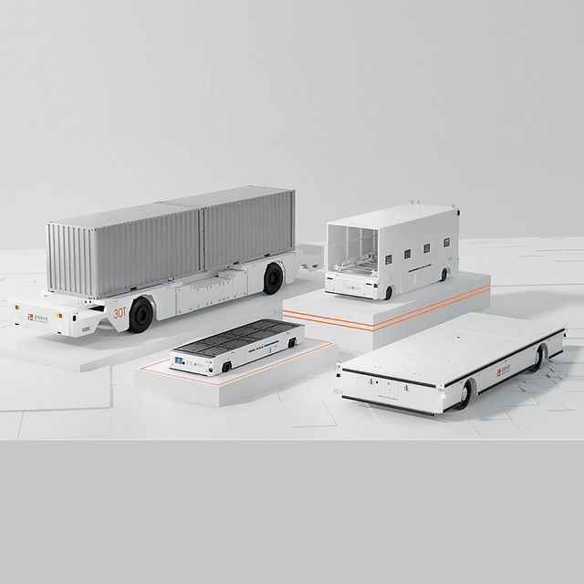 ​​Тяжёлый беспилотный грузовой робот для открытых площадок (AGV)​​